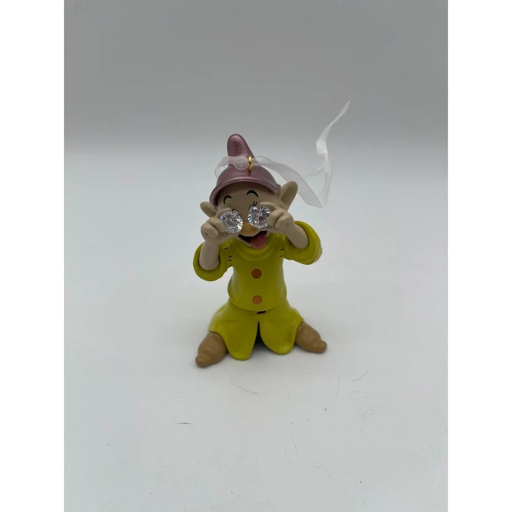Hallmark Disney Snow White Dopey Ornament 2021 Keepsake Gem Eyes Green Purple